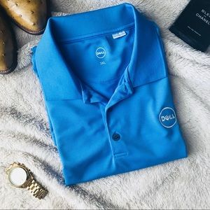 Dell Bright Blue Polyester Polo